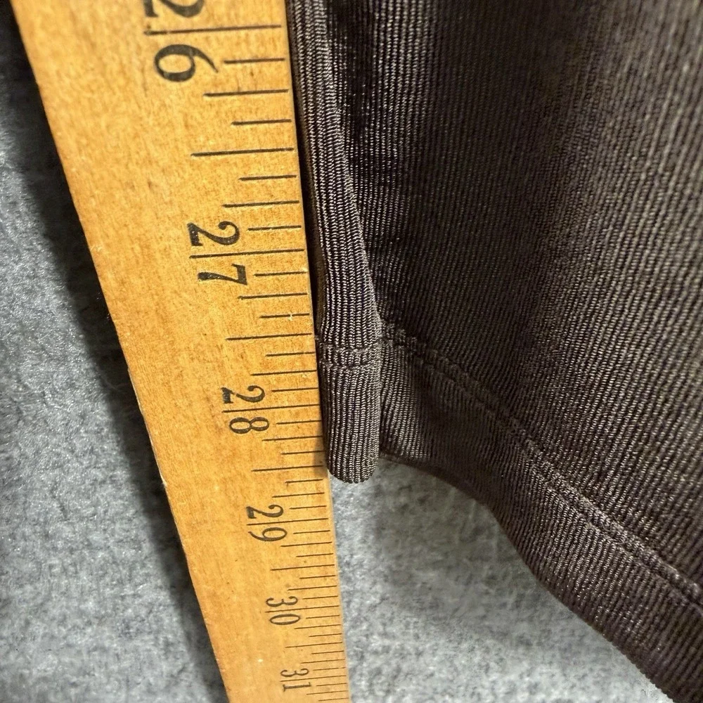 Chico's Travelers Pants SZ 4 or XXL Chocolate Brown Slinky Elastic Waist No Iron
